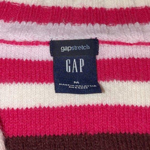 Woman's Medium Gap Stretch Striped Sweater - Picture 2 of 3